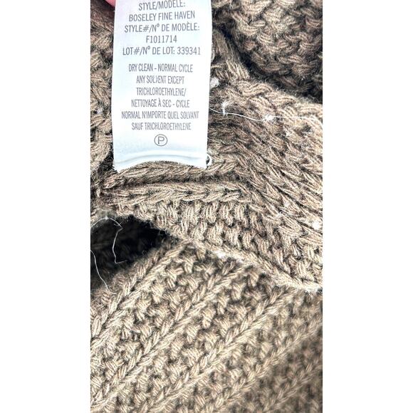 Theory Boseley Fine Haven Wool Cashmere Sweater M L Poncho Army Green Oversized - Picture 4 of 9